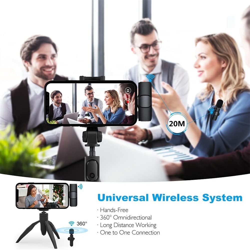 Micro Cài Áo Không Dây Chuyên Nghiệp Tương Thích Với Iphone Android Điện Thoại