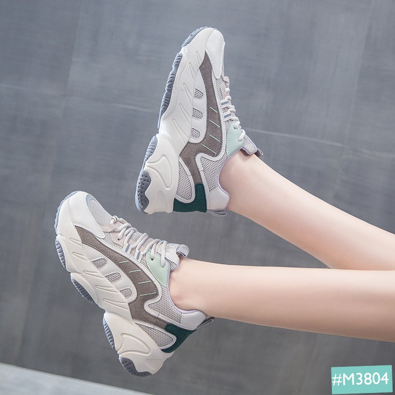 Giày Sneaker Độn Đế MINSU Fashion M3804, Giày Thể Thao Nữ Độn Đế Hàn Quốc Rất Đẹp Khi Mang Đi Chơi, Đi Học, Du Lịch