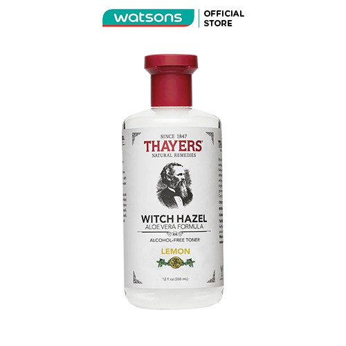 Nước Hoa Hồng Không Cồn Hương Chanh Thayers Witch Hazel Astringent Lemon 355ml