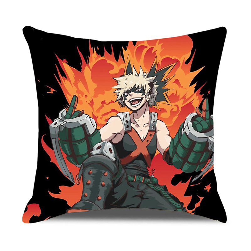 Vỏ Gối In Hình Nhân Vật Phim My Hero Academia Kích Thước 45x45cm