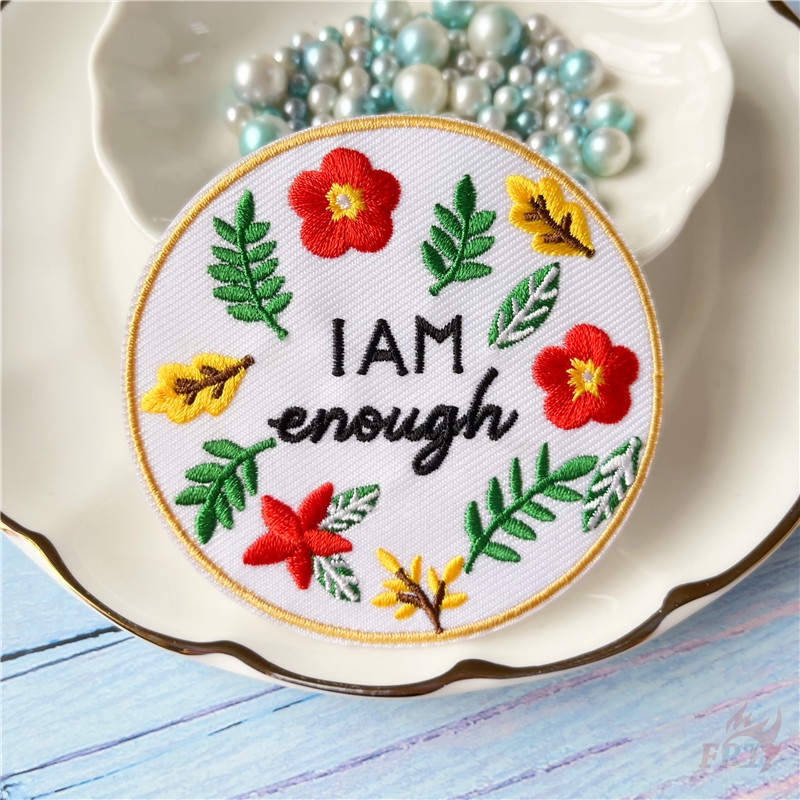 ☸ Miếng Dán Ủi Lên Quần Áo Hình Chữ Tiếng Anh ☸ 1 Sticker Ủi Thêu Hình Huy Hiệu