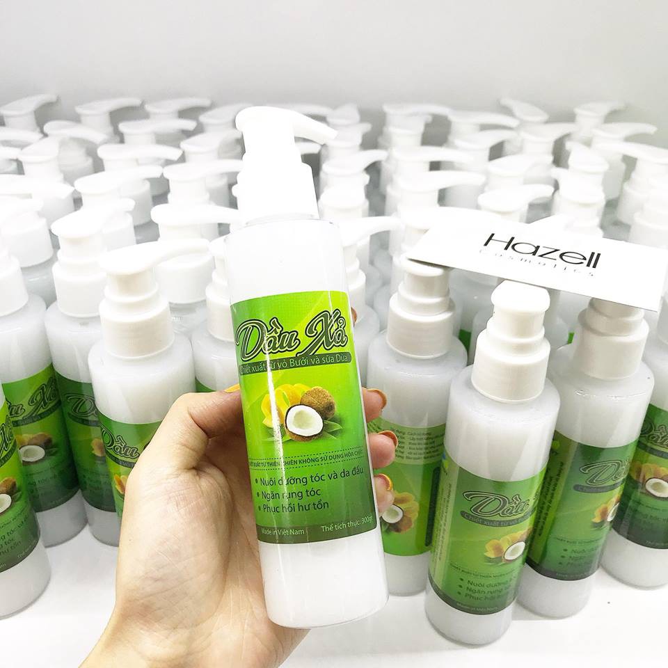 Combo Lotion, xả và gội bưởi (đen)