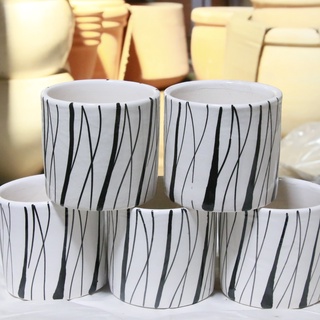 Chậu gốm trụ tròn nhỏ 8*8cm