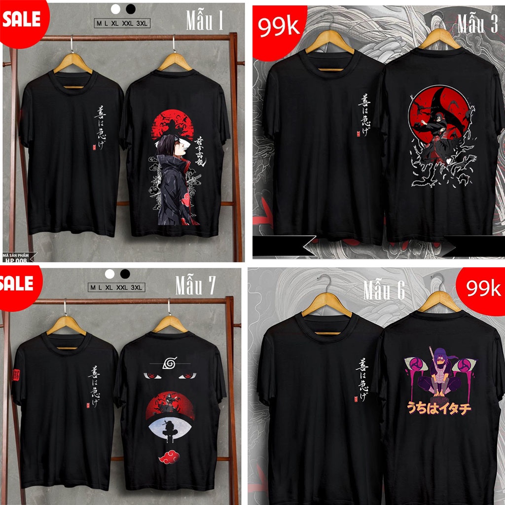 [SIÊU PHẨM] Áo Itachi Sasuke Uchiha - áo thun in hình Naruto được yêu thích, giá rẻ | BigBuy360 - bigbuy360.vn
