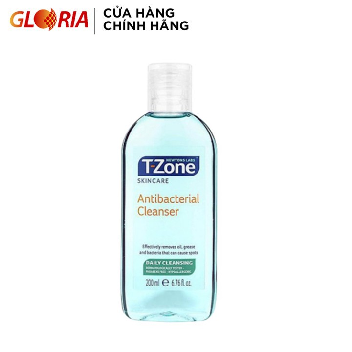 [Mã COSGLORIAT4 -8% đơn 250K] Toner làm sạch và diệt khuẩn cho da dầu mụn T-Zone Clear Pore Antibacterial C 200ml