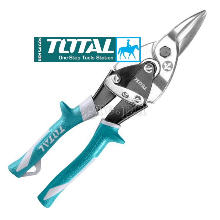 Total Kéo cắt tôn tole mũi thẳng 10inch 250mm Aviation Snip THT522106