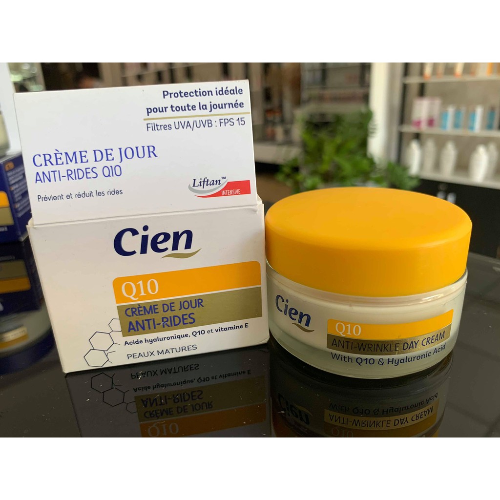 Set kem dưỡng ẩm Cien Q10 ngày đêm chống lão hóa và trắng da