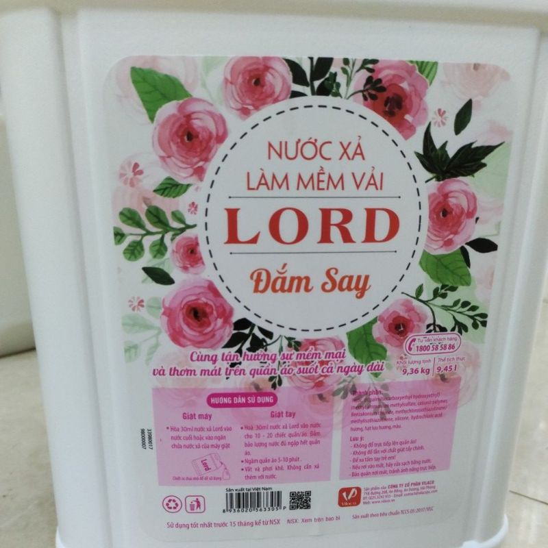 Xả vải Lord hương đắm say 10 kg (màu trắng)