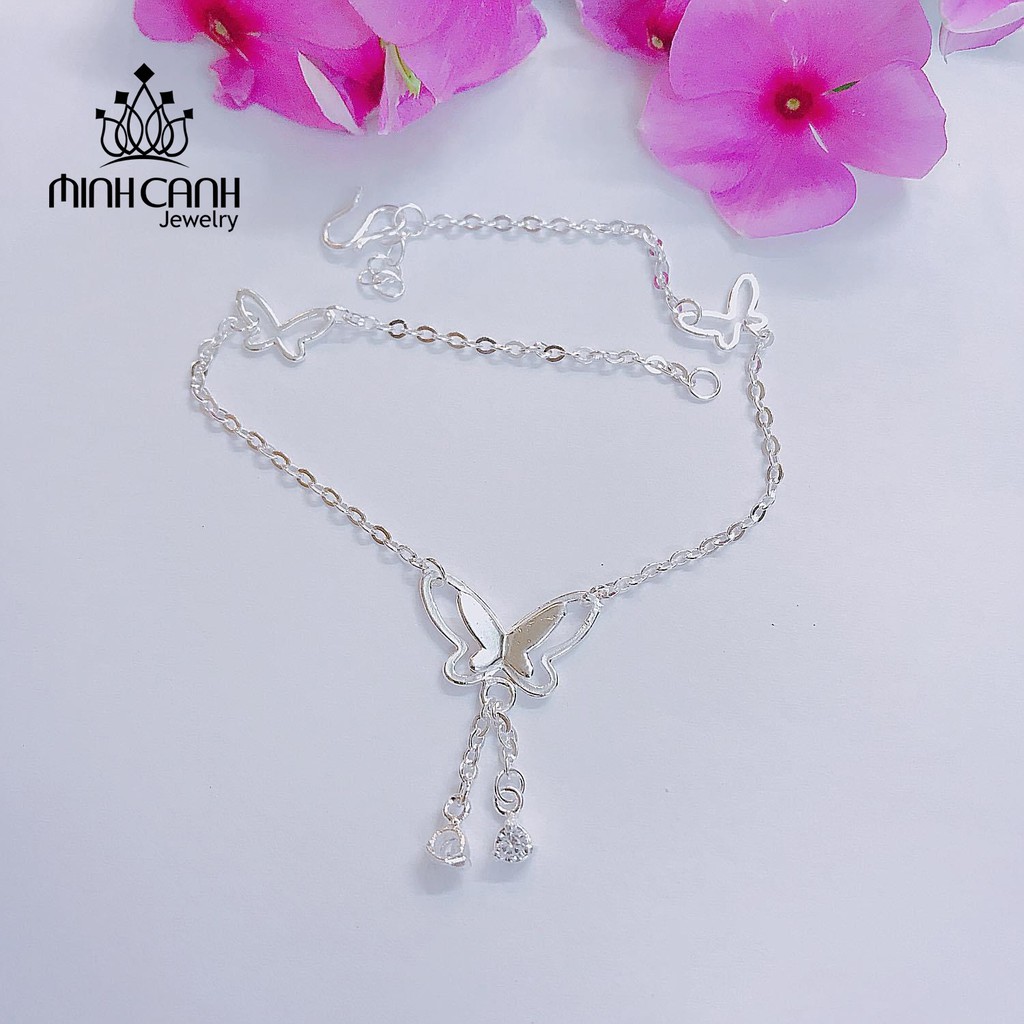 Lắc Chân Bạc Nữ Hình Cánh Bướm - Minh Canh Jewelry