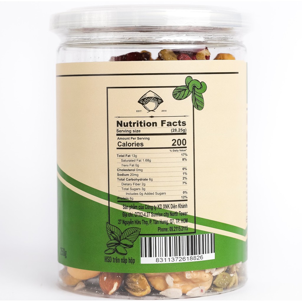 (Video Review) Hạt Mix Nuts 8 Loại Hạt Nhập Khẩu DK HARVEST , Hạt dinh dưỡng, Hạt dinh dưỡng mix