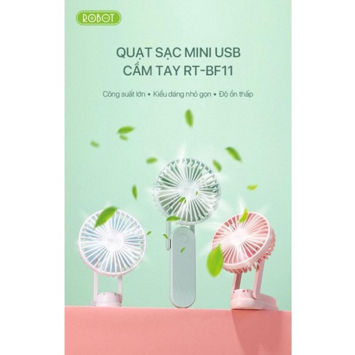 Quạt Sạc Mini USB Cầm Tay RT-BF 11
