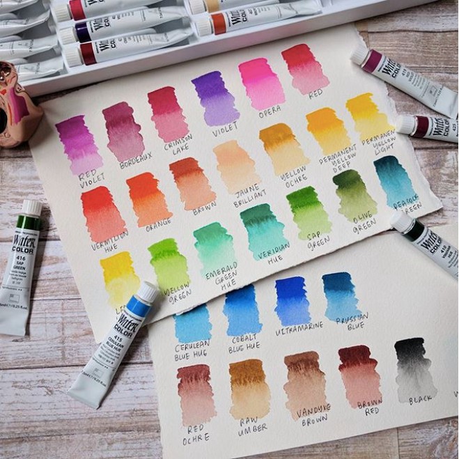 Màu nước ShinHan Professional 12,13,18,20,24,30 màu