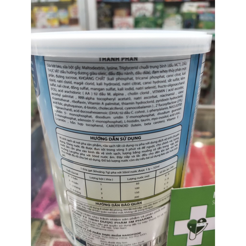 Sữa bột tăng cân cho bé Lacgitta 3M⚡Nguyên liệu New Zealand⚡Hộp 400g giúp bé tăng cân khỏe mạnh bổ sung dinh dưỡng