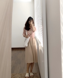 💓 Set váy 2 dây kèm sơmi voan ⚡️