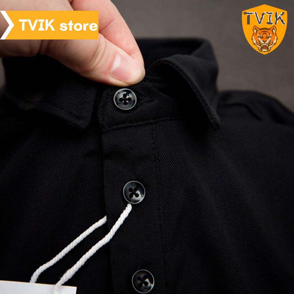 Áo thun có cổ Tvik lên form chuẩn đẹp, chất vải cá sấu co giãn mặc thoải mái, ATR | BigBuy360 - bigbuy360.vn