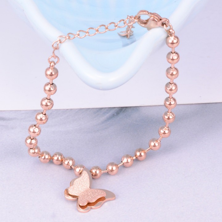 Lắc Tay Bi Bướm Cát Titan Ko Đen Cao Cấp TT 2129 - TT 2129