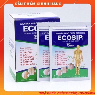 ✅Cao dán giảm đau thảo dược Ecoship⚡️Freeship đơn từ 50k⚡️giảm đau cổ,đau vai,đau lưng,đau chân,đau tay,đau cột sống...