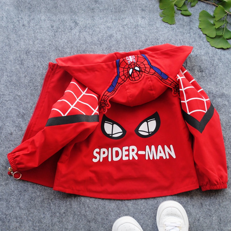 Áo khoác Cardigan hình người nhện mới cho bé trai
