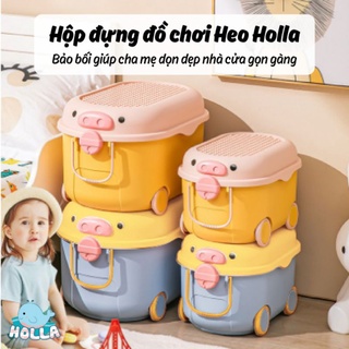 Hộp đựng đồ chơi Holla hình heo cho bé dễ thương