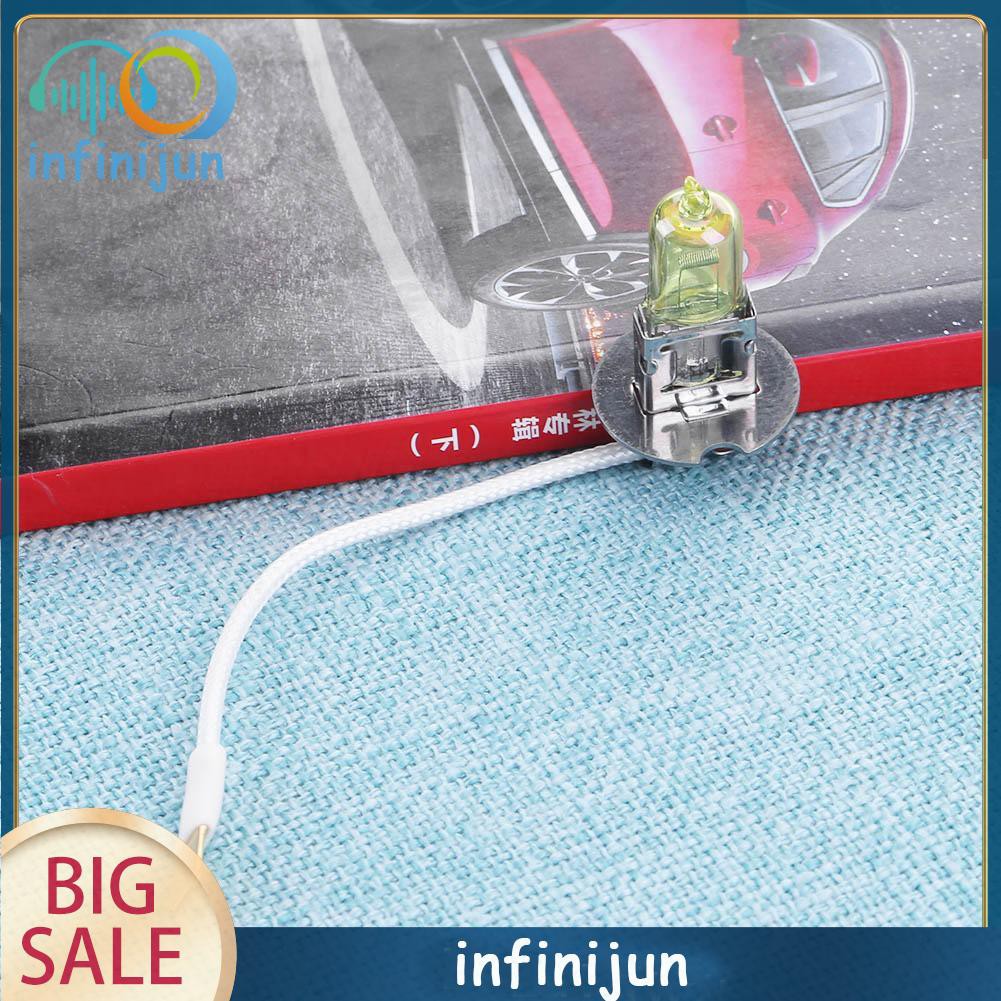 1 Bóng Đèn Pha Xenon H3 12v 55w 3000k Ánh Sáng Vàng Cho Xe Hơi