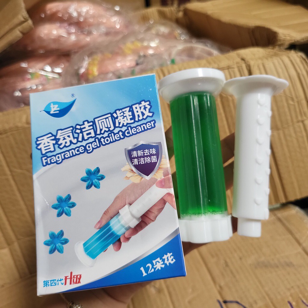 Gel khử mùi bồn cầu, toilet dạng bông hoa - Khử mùi, làm sạch, diệt khuẩn