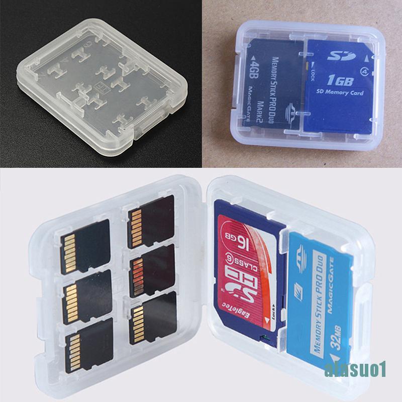 Hộp Đựng Thẻ Nhớ 8 Ngăn Micro Sd Tf Sdhc Mspd