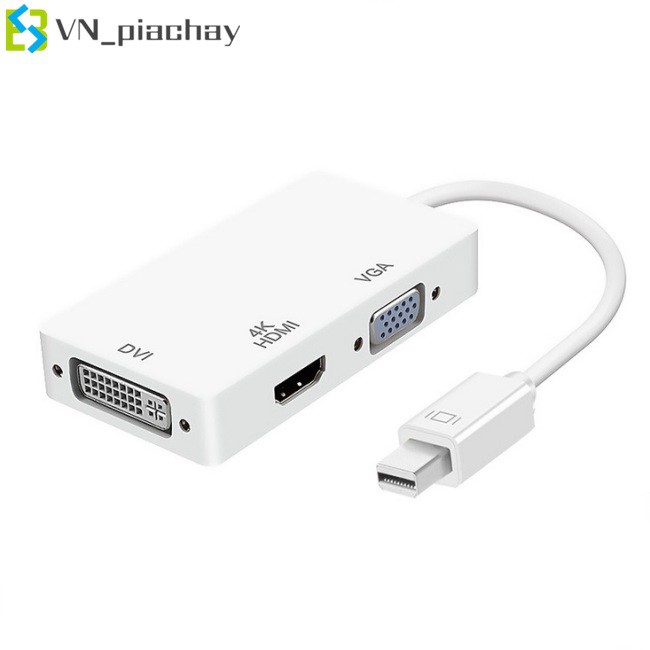 COD Mini Adapter DP TO HDMI VGA DVI Three-in-one 4k*2k Converter for Notebook