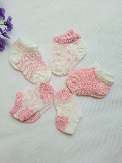Sét 5 đôi tất lưới cho bé  - Vớ em bé