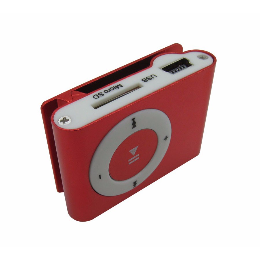 Máy Nghe Nhạc Mp3 Mini 100% Chính Hãng Với Khe Cắm Thẻ Nhớ Micro Sd Và Kẹp 8 Màu