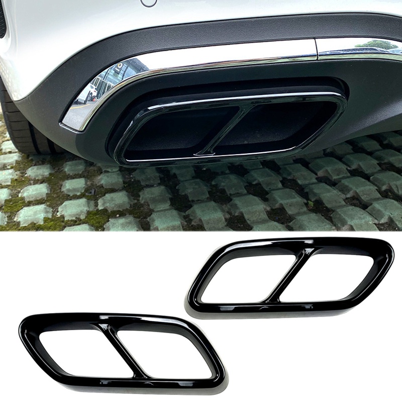 Ốp Ống Pô Xả Khí Bằng ABS Cho Mercedes-Benz C-Class W206 C200 C260 C300 2022 + AMG