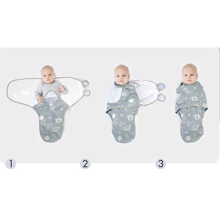 Bộ Ủ Kén Kèm Mũ Vải Cotton Cho Bé