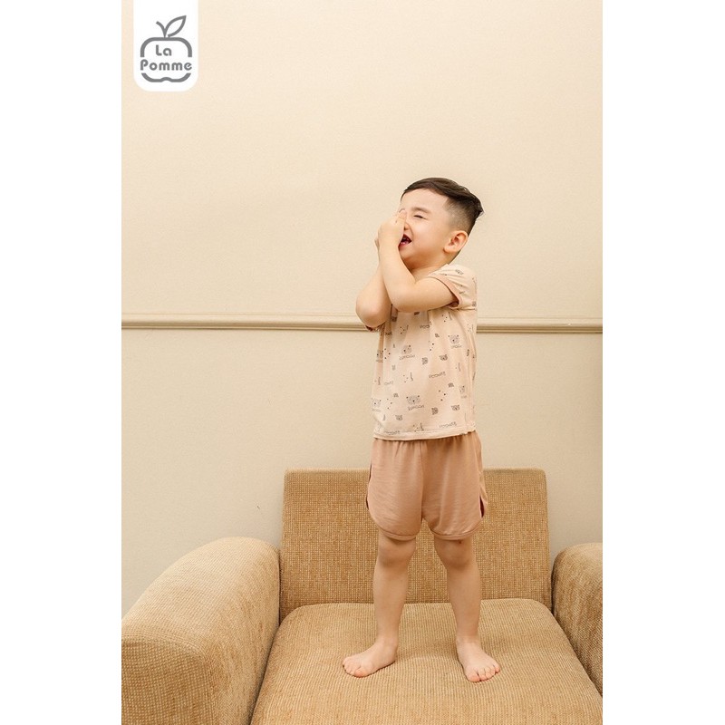 Bộ cộc tay Lapomme gấu nhỏ 9m - 5y