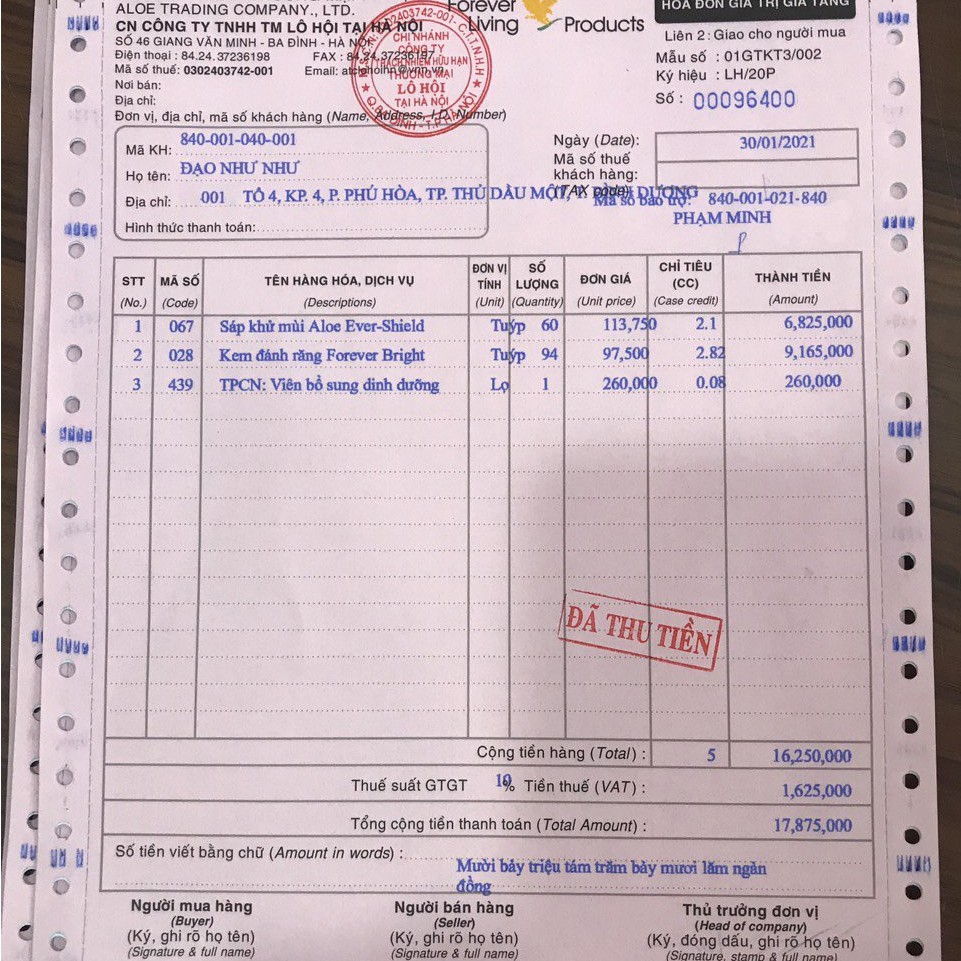 Combo Kem Đánh Răng + Sáp Khử Mùi Forever