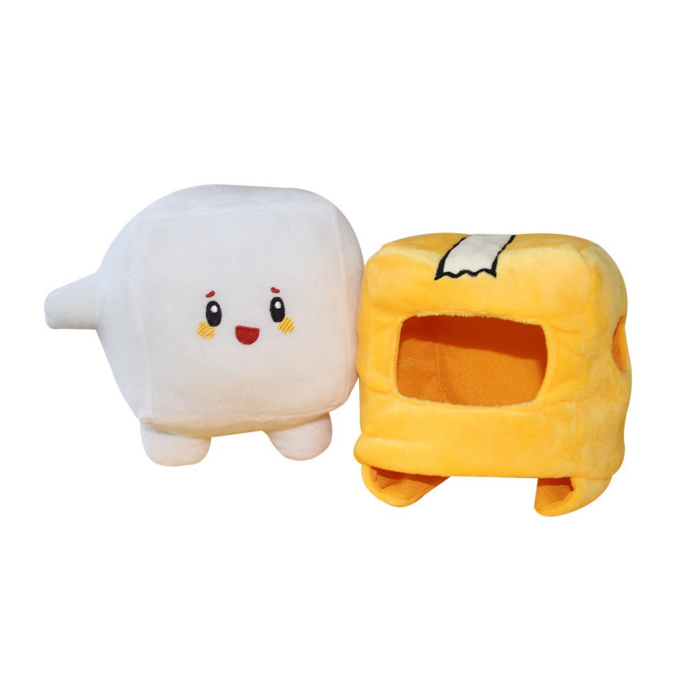 Lankybox Boxy / Foxy /Rocky Robot Phim Hoạt Hình Có Thể Tháo Rời Đồ Chơi Sang Trọng Mềm Mại Cho Trẻ Em Quà Tặng Cô Gái Búp Bê Giường Gối PP Cotton