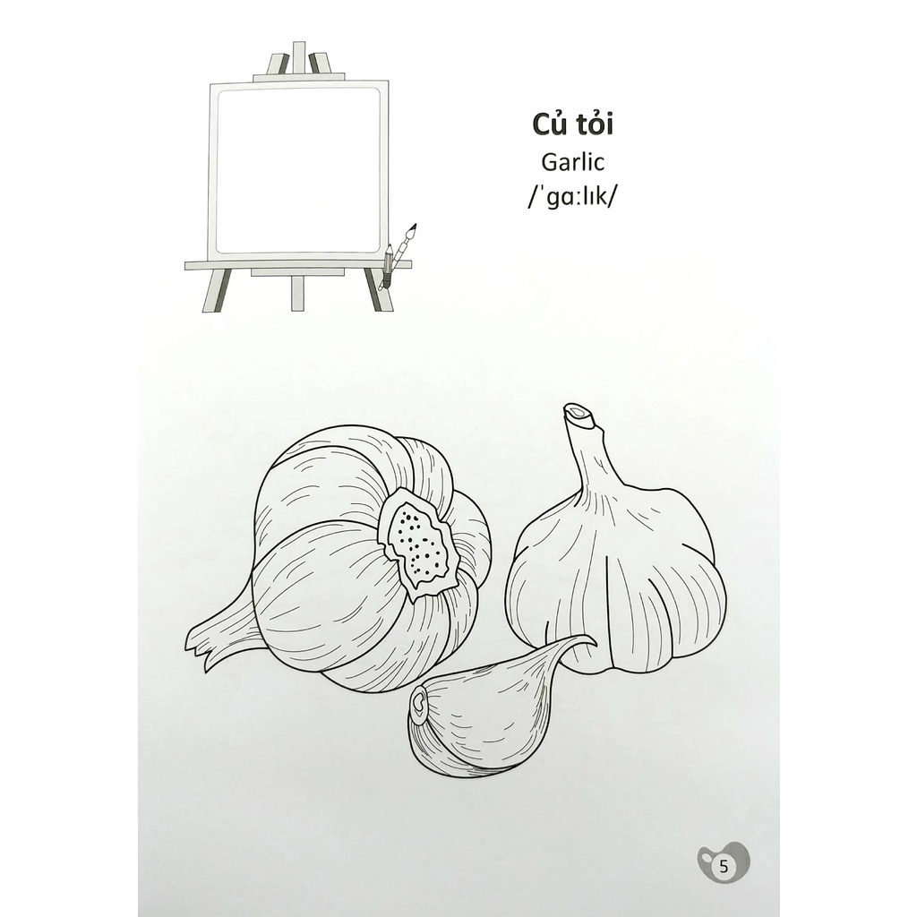 Sách Tô Màu Chúng Mình Tập Làm Họa Sĩ - 3-6 Tuổi - Rau Củ Quả