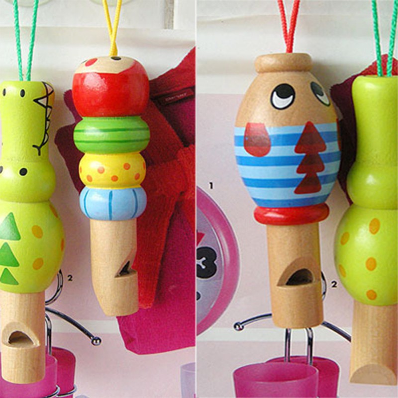 Còi Gỗ Đa Giác Đồ Chơi Cho Bé