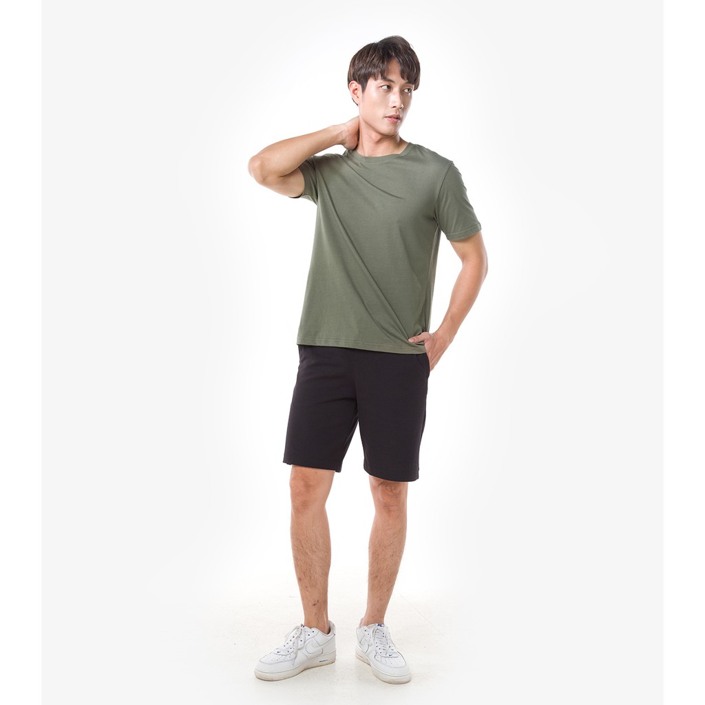 Áo thun nam 100% Cotton Coolmate Basics màu RÊU BỤI thương hiệu Coolmate