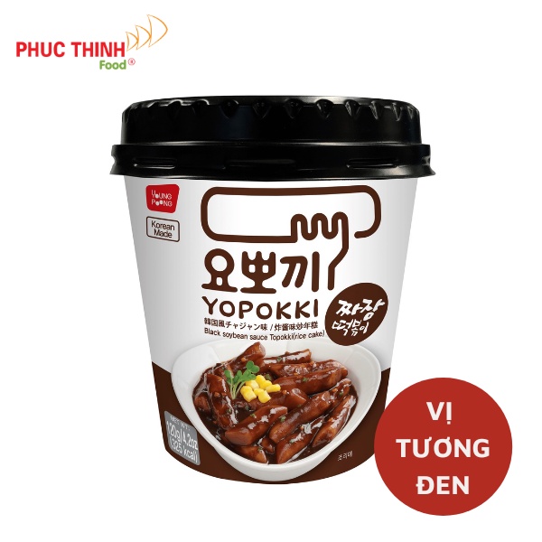 Bánh Gạo Tokpokki Tương Đen Dạng Cốc Ăn Liền 120G (Tokbokki)