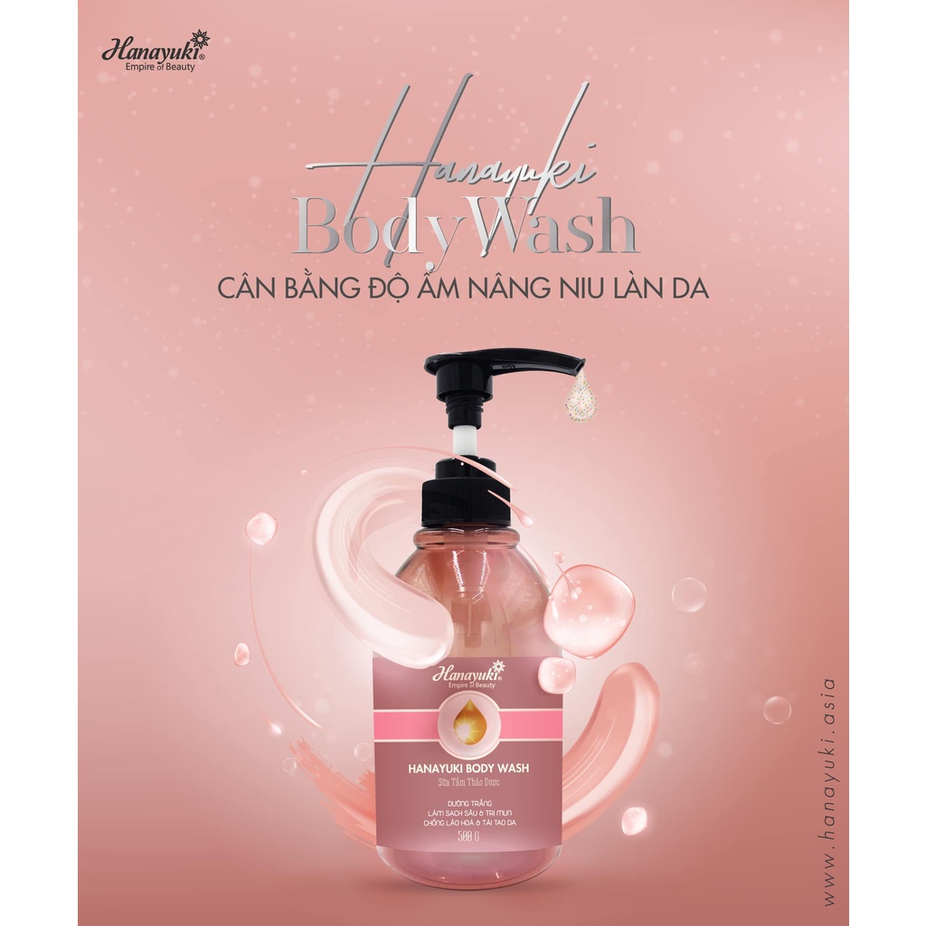 Sữa tắm Hanayuki body wash 500ml