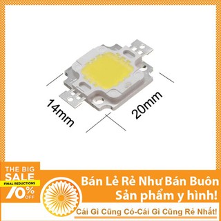 Bóng Đèn Led Luxeon 10W Sáng Trắng - Chip Led Trắng 6000K 9-12VDC Siêu Sáng
