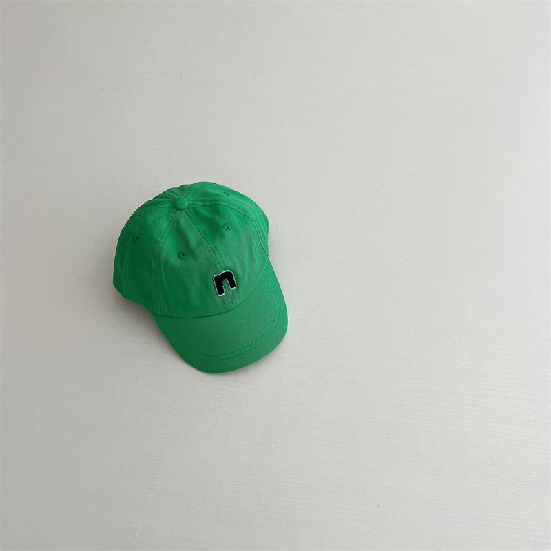 Mũ Lưỡi Trai Màu Trơn In Chữ N Thời Trang Hàn Quốc Dành Cho Trẻ Em