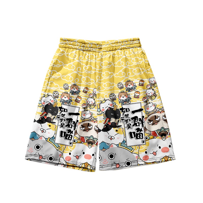 If History Is a Group of Meow Animation Merchandise Áo Sơ Mi Ngắn Tay Nhanh Khô Phong Cách Nhật Bản Hỗ Trợ Gọi Tại Nhà