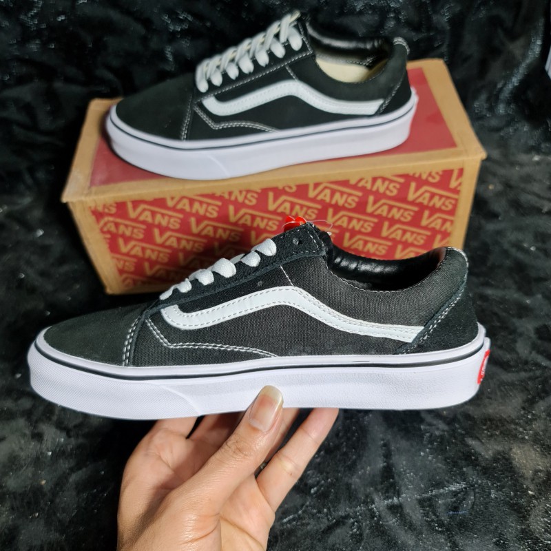 [Ảnh Thật + Video] Giày Vans Old Skool Black White || Giày Vans Old Skool Đen Vạch Trắng