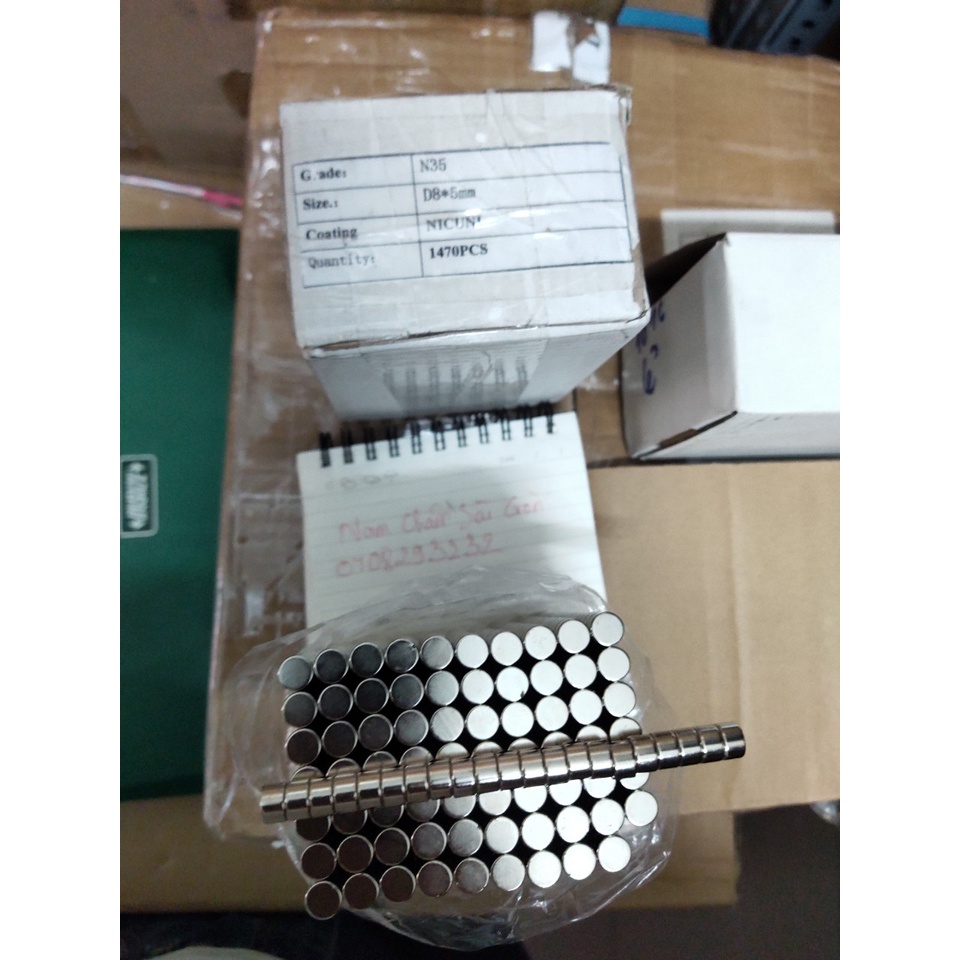 [NCSG] Nam châm đất hiếm 8x3mm - N35