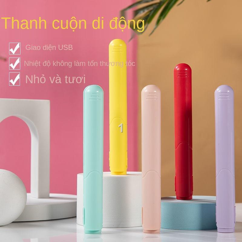 LUSB không dây mini nẹp nhỏ không sạc cho nữ sắt uốn đa năng kéo thẳng bên trong buckle bangs ký túc xá [đăng vào ngày 2