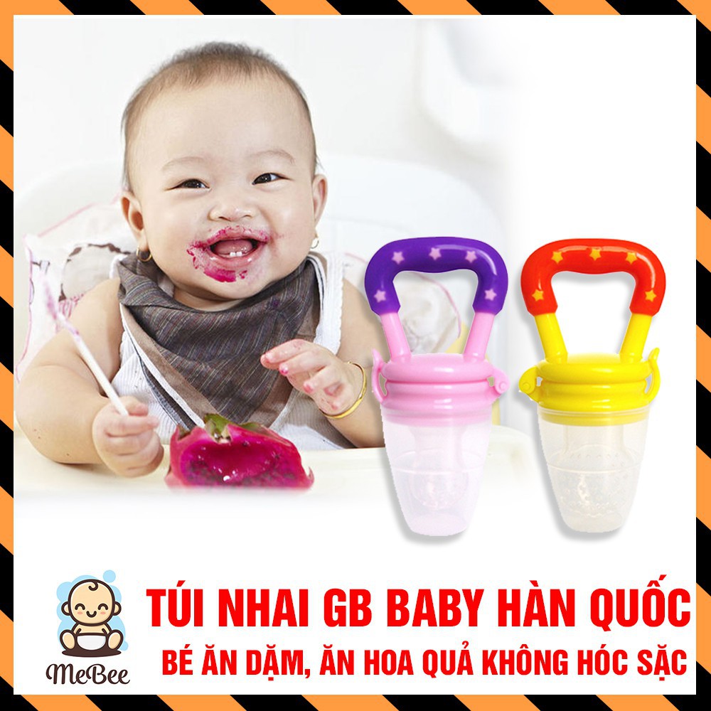 Túi nhai chống hóc GB baby Hàn Quốc (loại 1 núm nhai - cho bé trên 6 tháng)