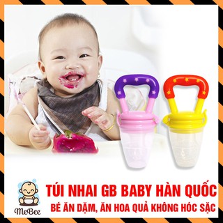 Núm nhai ăn dặm chống hóc cho bé logo chuẩn hãng GB baby Hàn Quốc