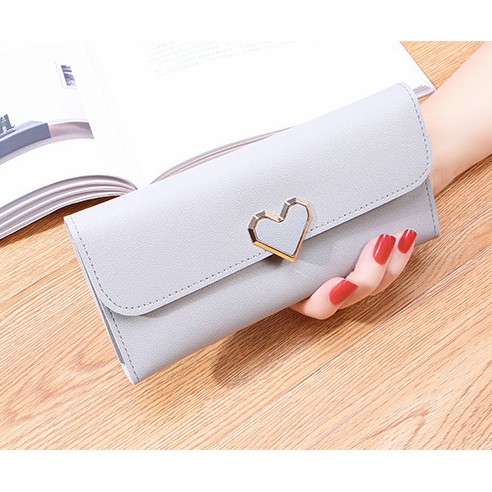 [ CỰC ĐẸP] BÓP VÍ DÀI NỮ CẦM TAY KHÓA TRÁI TIM CÁCH ĐIỆU CỰC ĐẸP V196 | BigBuy360 - bigbuy360.vn