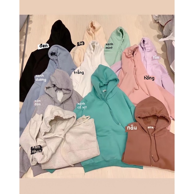 (Ảnh thật) Áo hoodie nỉ bông trơn the.sweaterweather TSW | BigBuy360 - bigbuy360.vn