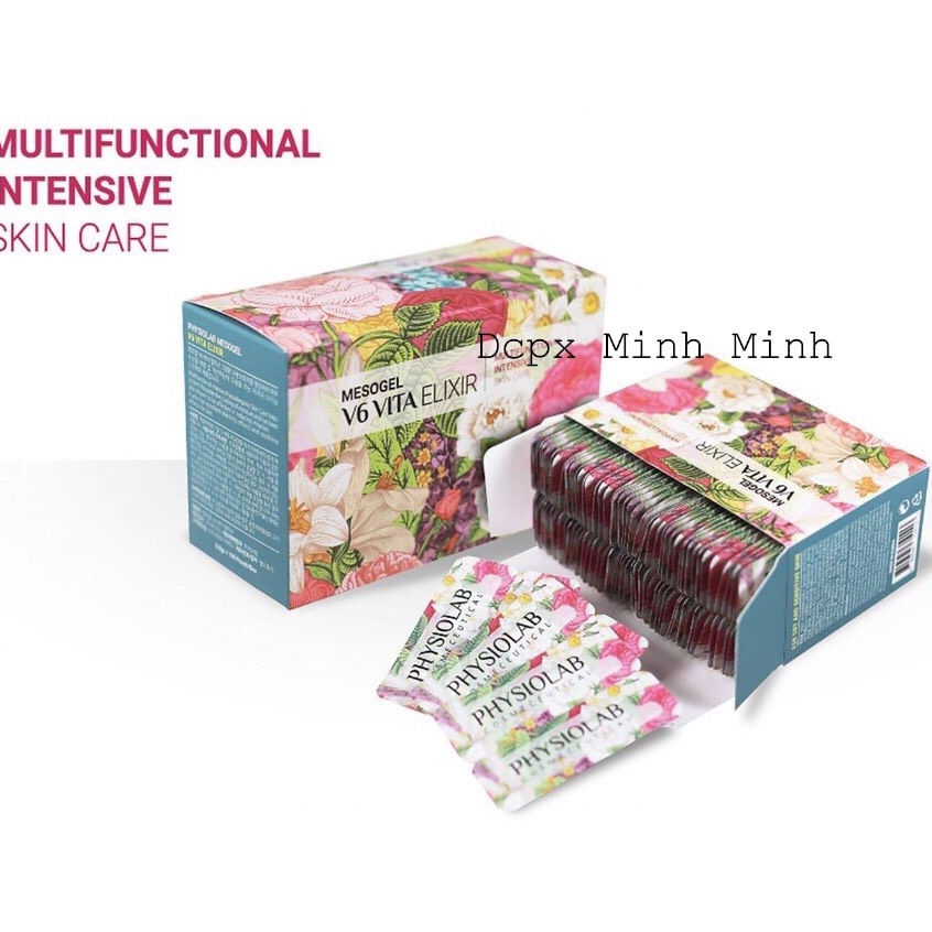Gel Dưỡng Môi Sau Dùng Trong Phun Xăm Mesogel V6 Vita Elixir Physiolab Hàn Quốc, Dưỡng Môi Sau Xăm, Dương V6 Vita Gel